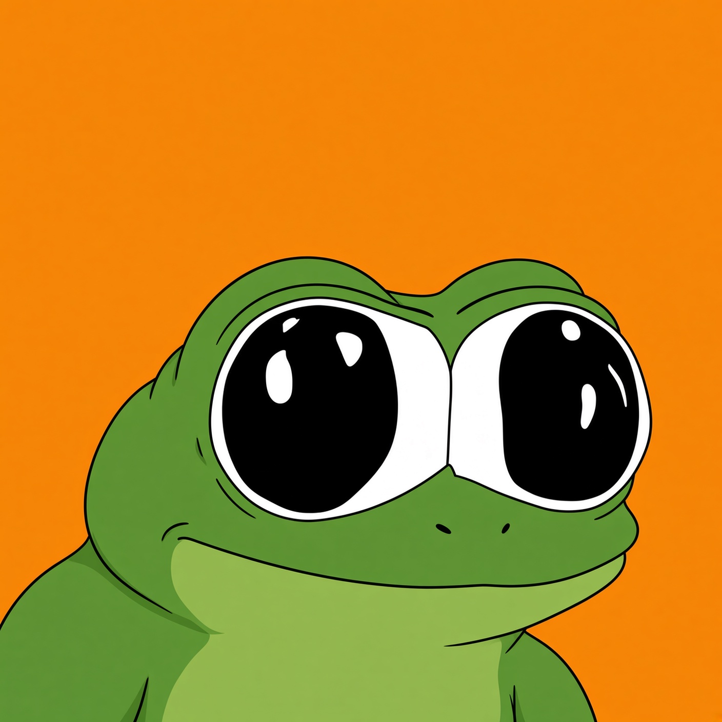 Freg, the big-eyed cartoon frog mascot of the $FREG coin